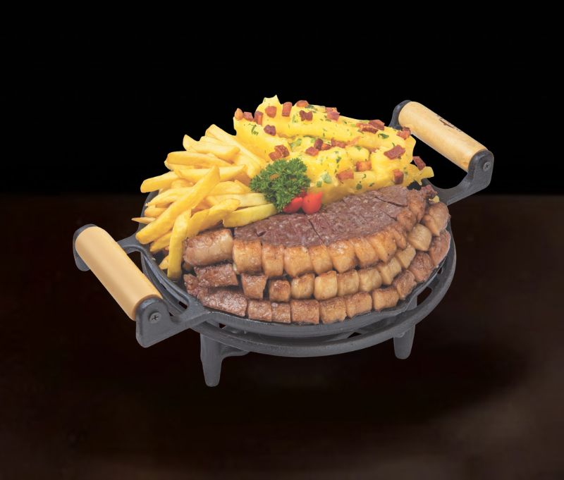 Picanha com mandioca